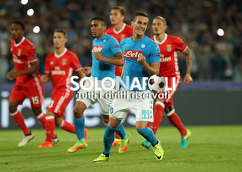 Napoli-Benfica: le foto