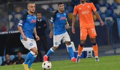 Napoli-Rangers: le foto